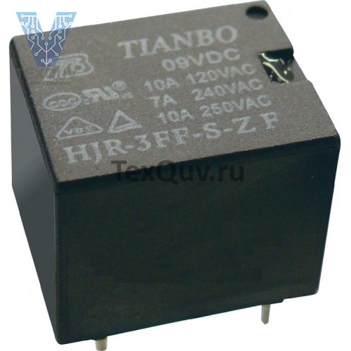 HJR-3FF-3VDC-S-Z, Реле 1пер. 3VDC, 15A/250VAC