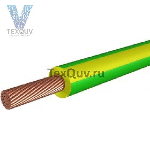 Провод ПуГВ 0,5 желто-зеленый