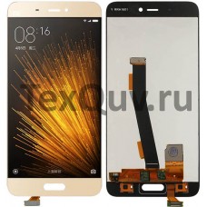 Дисплей с тачскрином для Xiaomi Mi 5 Золотой