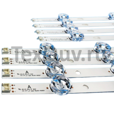 Подсветка 47" 6V / 4/5 led / (комплект 8 шт) 980mm AGF78401001 (4A+4B)