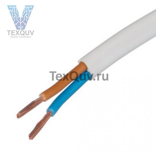 Провод ШВВП 2х0,50 белый