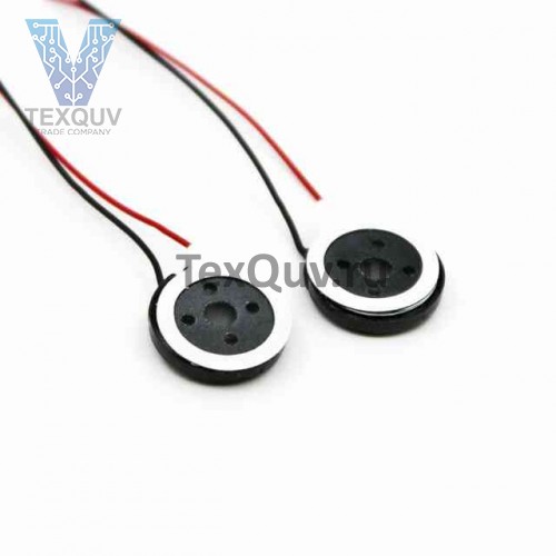 Акустический динамик F13 13мм круглый планшетный-телефонный MP3 динамик 1Вт 8Ом толщина 4мм с проводом