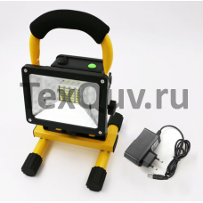 Прожектор COB 30W светодиодный на подставке аккумуляторный