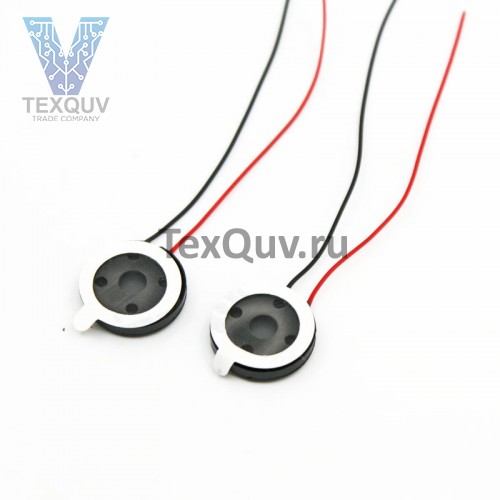 Акустический динамик F15 15мм круглый планшетный-телефонный MP3 динамик 1Вт 8Ом, толщина-4мм с проводами