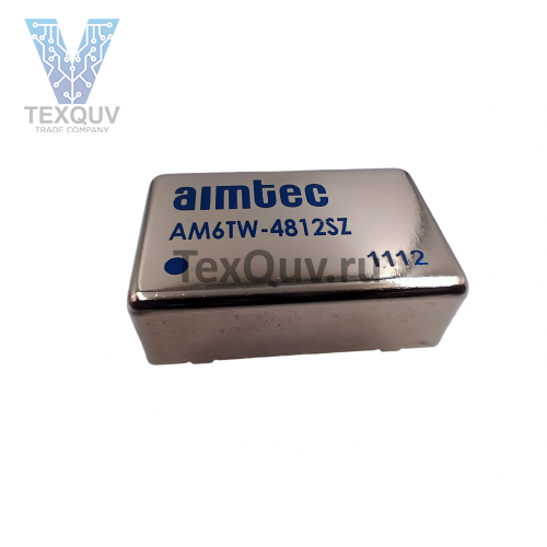 AM6TW-4812SZ, Преобразователь: DC/DC, 6Вт, Uвх: 18-72В, 12ВDC, Iвых: 500мА, DIP24