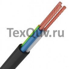 Провод ПВС 3х0,75 черный