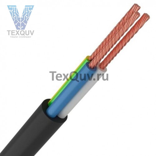 Провод ПВС 3х0,75 черный
