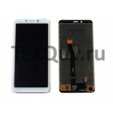 Дисплей с тачскрином для Xiaomi Mi 6 cо сканером отпечатка Home оригинал Белый