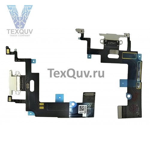 Шлейф с разъемом зарядки для Apple iPhone XR Белый