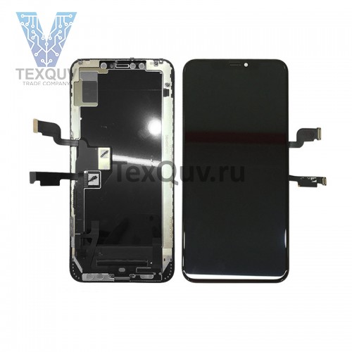 Дисплей с тачскрином для Apple iPhone XS Черный Переклейка 100% оригинал