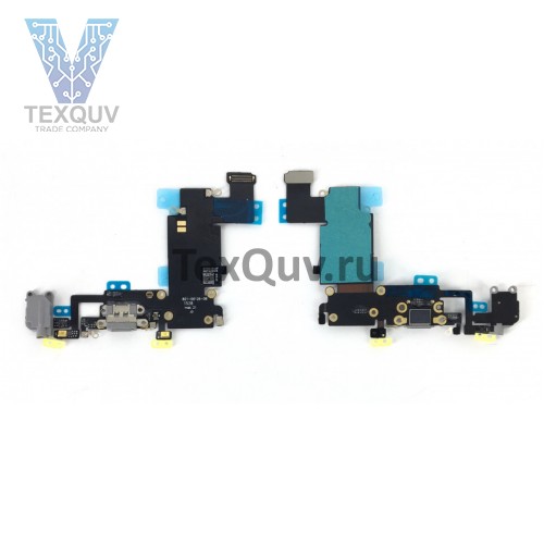 Шлейф с разъемом зарядки для Apple iPhone 6S Plus Черный