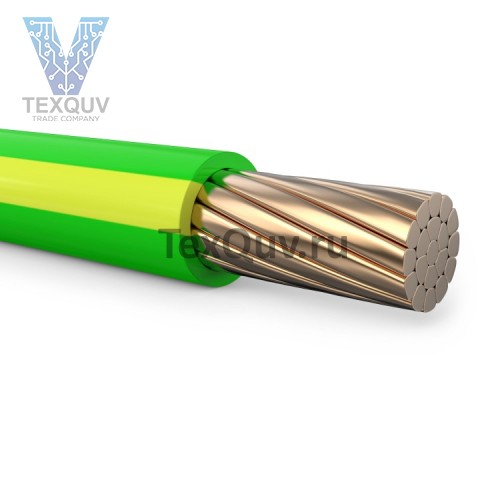 Провод ПуГВ 25 Зелено-желтый 