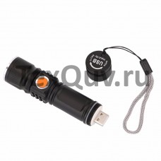 Перезаряжаемый водонепроницаемый фонарик XML T6 3800 с USB