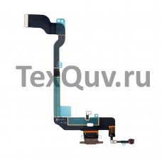 Шлейф с разъемом зарядки для Apple iPhone XS Белый оригинал