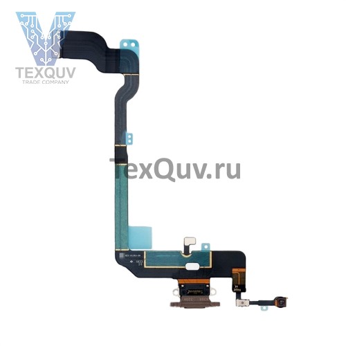 Шлейф с разъемом зарядки для Apple iPhone XS Белый оригинал