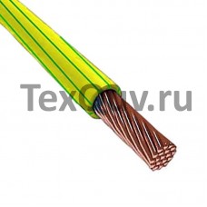 Провод ПуГВ 10.0 Желто-зеленый 