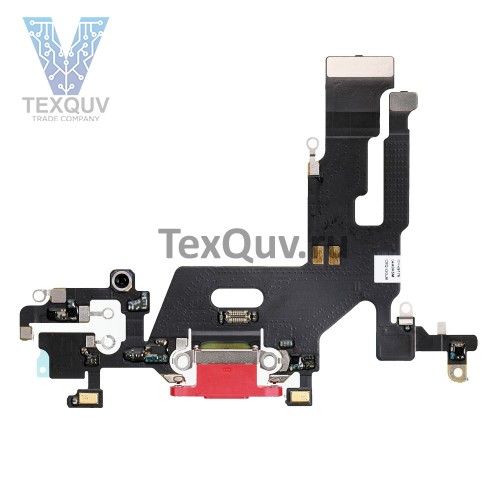 Шлейф с разъемом зарядки для Apple iPhone 11 Белый оригинал