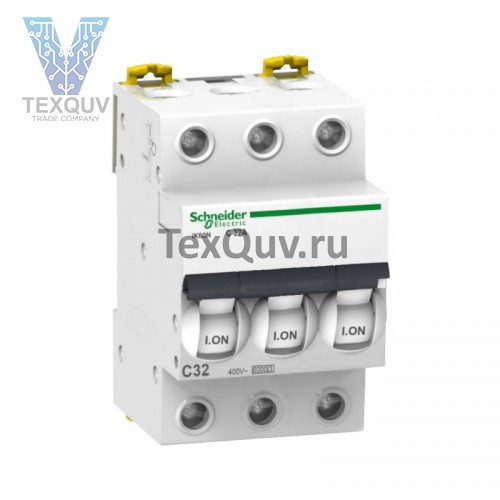 Автоматические выключатели Schneider Electric 3-полюсной C32А iC60N 6кА