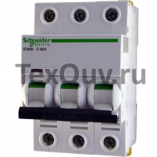 Автоматические выключатели Schneider Electric 3-полюсной C40А iC60N 6кА
