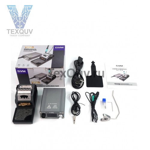 Паяльная станция GVM T115 с постоянной температурой и ЖК-дисплеем