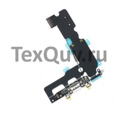 Шлейф с разъемом зарядки для Apple iPhone 7 Plus Белый оригинал