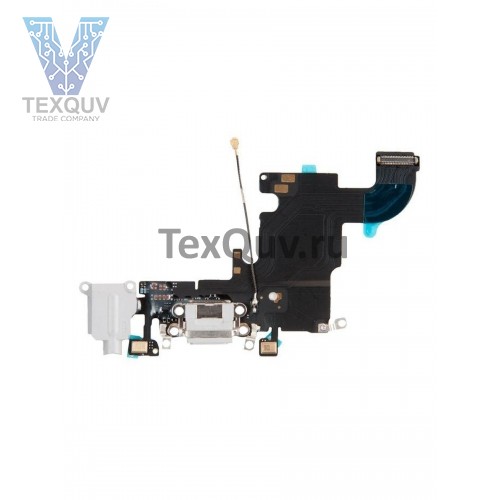 Шлейф с разъемом зарядки для Apple iPhone 6S Белый