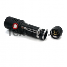 Светодиодный мощный фонарик с USB входом, перезаряжаемая 18650 Батарея