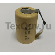 Ni-MH перезаряжаемый аккумулятор с выводами SC 1,2В 2500 мАч