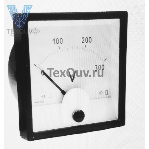 М42300 0-300В кл,точн, 1,5, 80х80х50 Вольтметр с шунтом