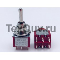 Тумблер MTS-223 2A-250V 6PIN (ON-OFF-ON)