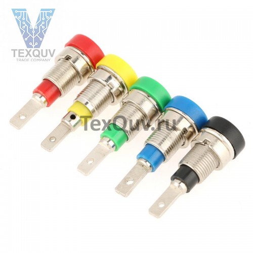 Разъем типа банан ZP009 4mm Panel-mount Socket