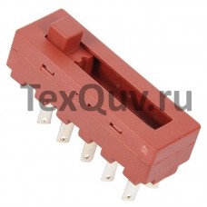Переключатель для вытяжки ползунковый 10А-250V 10PIN 14х30мм