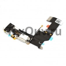 Шлейф с разъемом зарядки для Apple iPhone 5G Белый