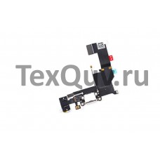 Шлейф с разъемом зарядки для Apple iPhone 5S Белый