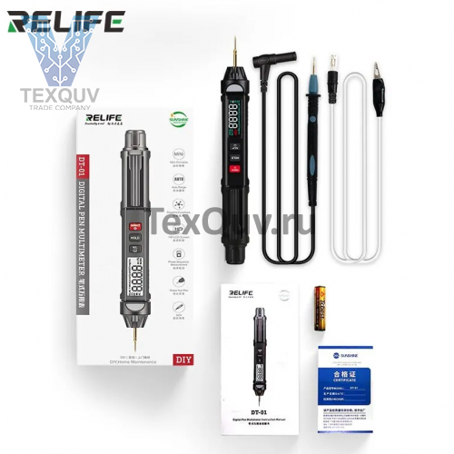 Цифровой мини-мультиметр RELIFE DT-01 3 в 1