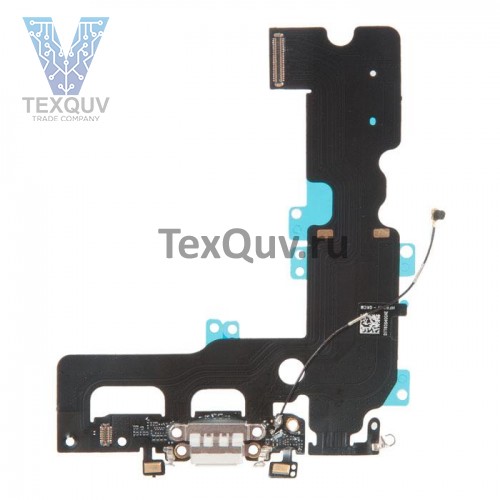 Шлейф с разъемом зарядки для Apple iPhone 7 Plus Черный оригинал