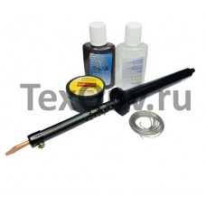 Набор для пайки (паяльник 25Вт, припой, флюс, канифоль, кислота)