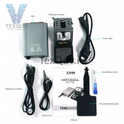 Паяльная станция для ремонта мобильных телефонов GVM T245, 130Вт