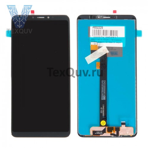 Дисплей с тачскрином для Xiaomi Mi Max 3 оригинал Черный