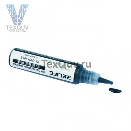 Защитный лак для плат RELIFE RL-UVH 901B, 10ml, черный