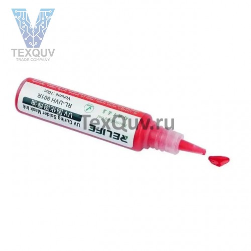 Защитный лак для плат RELIFE RL-UVH 901R, 10ml, красный