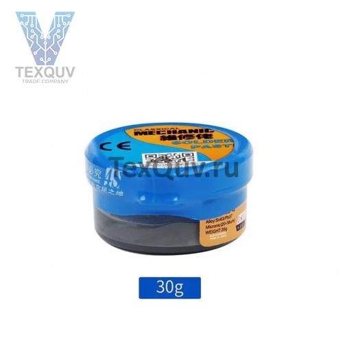 Паяльная паста Mechanic XG-40, 30г, 183C