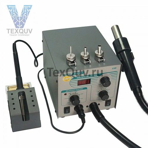 Термовоздушная паяльная станция QUICK 706W+ 2 в 1 (фен+паяльник)