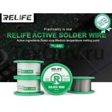 Припой RELIFE RL-440 0.3мм 20г Sn20/Pn80