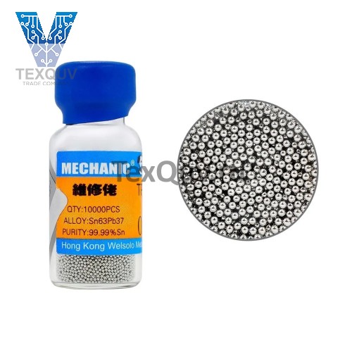 Шарики для пайки (реболлинга) BGA микросхем Mechanic Sn63Pb37 (0.6 мм, 10 000 шт.)
