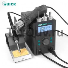 Паяльная станция Quick 8586D+ с термофеном 2 в 1