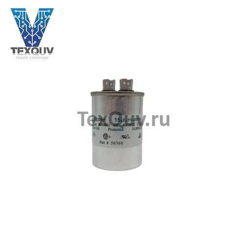 CBB-65 15мкФ-450В пусковой конденсатор с клеммами (70х50мм)