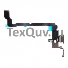 Шлейф с разъемом зарядки для Apple iPhone XS Max Белый оригинал