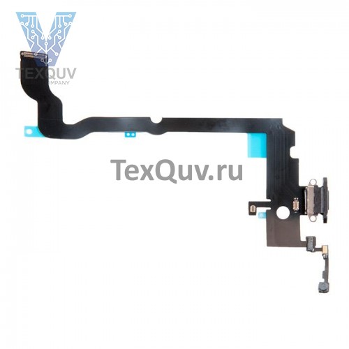 Шлейф с разъемом зарядки для Apple iPhone XS Max Белый оригинал