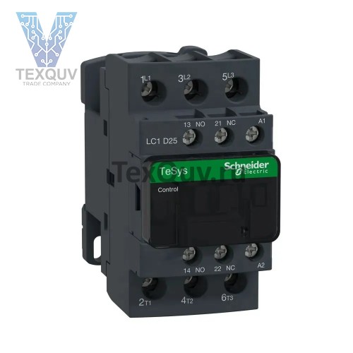 Контактор 3-х полюсный Schneider Electric TeSys LC1D25M7, 25А, НЗ+НО, 220VAC, 50-60Гц